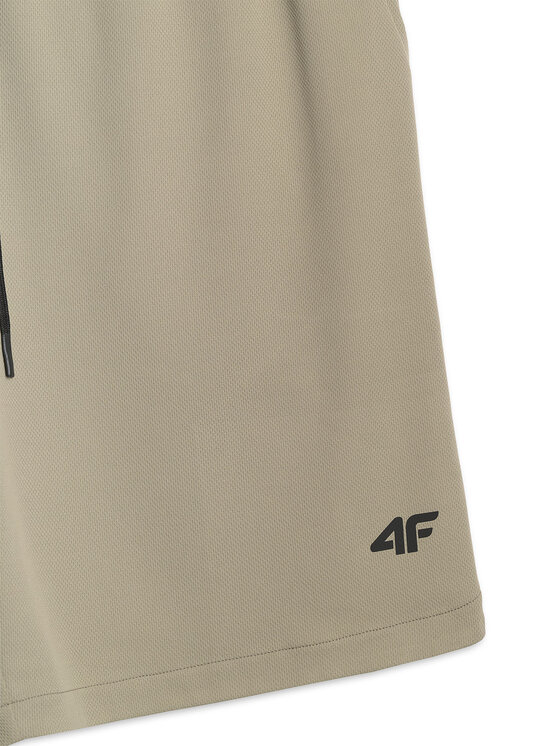 4F 4F Szorty sportowe TRAINING Khaki Regular Fit
