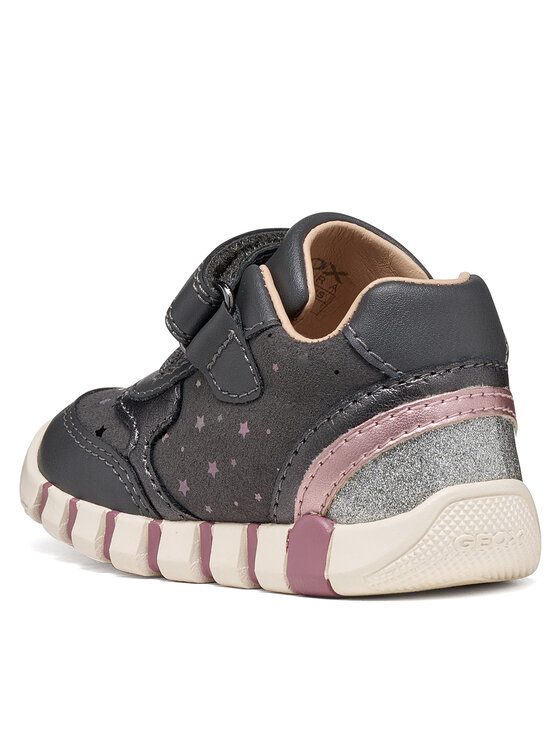 Geox Geox Sneakersy B Iupidoo Girl B5658B 0DHBC C0710 Tmavě šedá