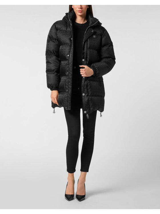 PHILIPP PLEIN PHILIPP PLEIN Kurtka puchowa 26393 Czarny Regular Fit