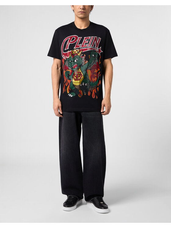 PHILIPP PLEIN PHILIPP PLEIN T-Shirt 31116 Czarny Regular Fit