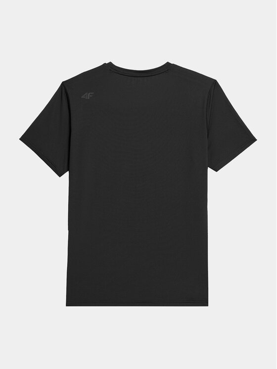 4F 4F Tričko 4FWSS24TFTSM598 Čierna Regular Fit