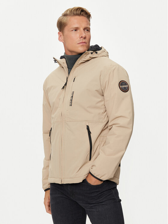 Napapijri Veste de mi saison A Tundra NP0A4I1N Beige Regular Fit Modivo