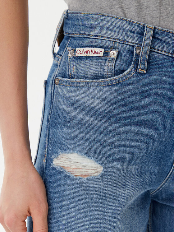 Calvin Klein Jeans Calvin Klein Jeans Džínsy J20J225140 Modrá Mom Fit