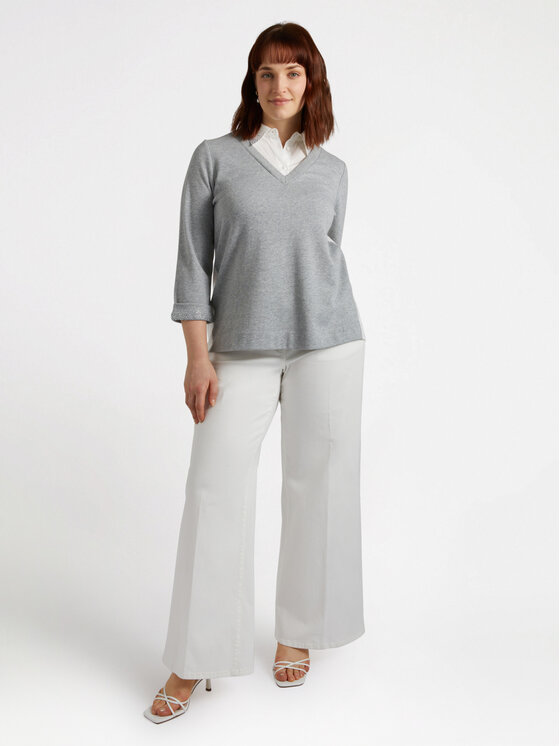 Fiorella Rubino Fiorella Rubino Felpa G881L008305N0S3 Grigio Boxy Fit