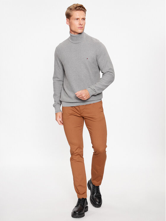 Tommy Hilfiger Tommy Hilfiger Rolák MW0MW33453 Šedá Regular Fit