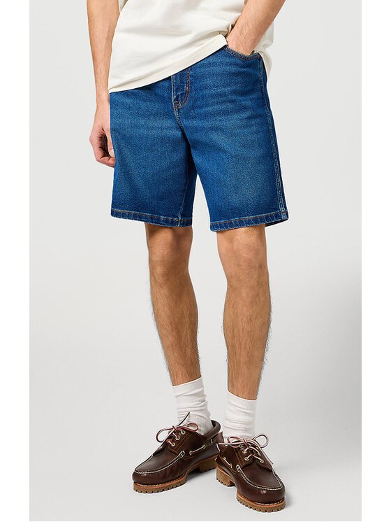 Wrangler Wrangler Pantaloncini di jeans FRONTIER SHORT Blu Regular Fit