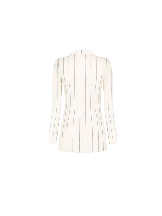 Rinascimento Rinascimento Giacca da donna Giacca righe Beige Regular Fit