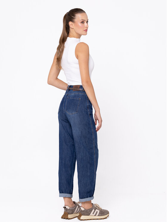 Miss LK Miss LK Jeansy MISSLKSJ Niebieski Relaxed Fit