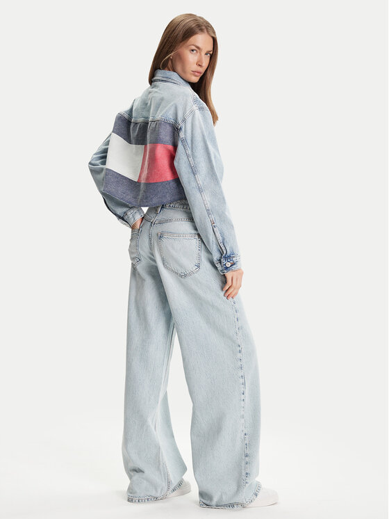 Tommy Jeans Tommy Jeans Traper jakna DW0DW21063 Plava Relaxed Fit