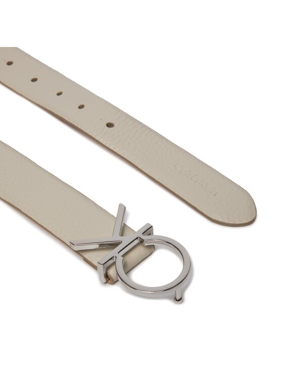 Calvin Klein Calvin Klein Ženski remen Ck Logo Belt 3.0 Pebble K60K611903 Écru