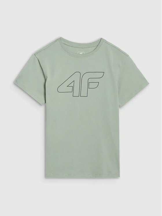 4F 4F T-Shirt 4FJWSS25TTSHM2325-41S Zielony Oversize