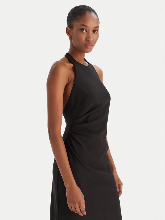 Eleh Eleh Sukienka wieczorowa EFW250216 Czarny Regular Fit