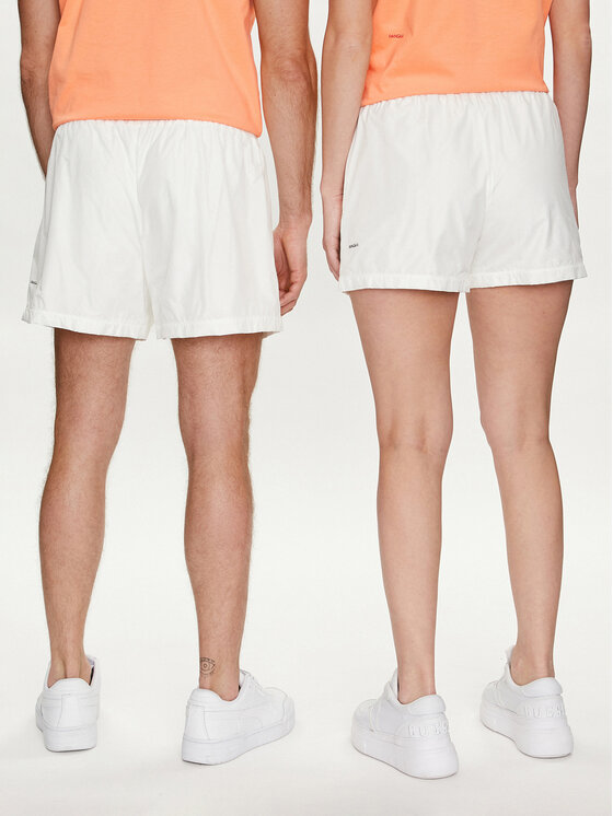 Pangaia Pangaia Szorty sportowe Enhanced Degradation Biały Loose Fit