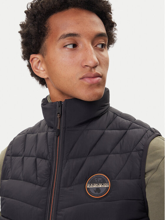 Napapijri Napapijri Prsluk A-Lapaz V NP0A4IA6 Crna Regular Fit