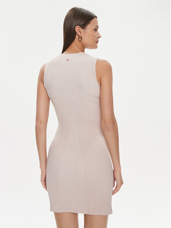 Guess Guess Rochie de zi Allie W4RK20 Z2YN2 Bej Bodycon Fit