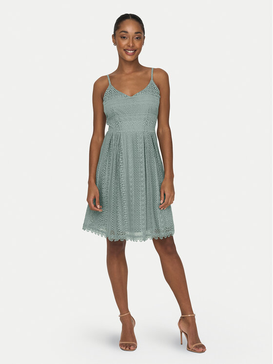 ONLY ONLY Letní šaty Helena 15204799 Zelená Regular Fit