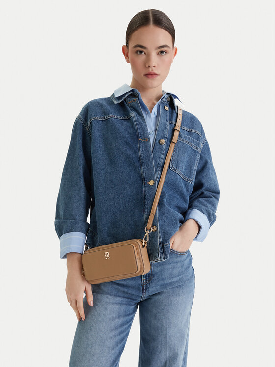 Tommy Hilfiger Tommy Hilfiger Käekott Th Daily Camera Bag AW0AW18377 Pruun