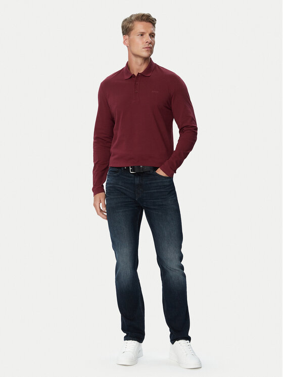 HUGO HUGO Tricou polo Donoslong 50547358 Vișiniu Regular Fit