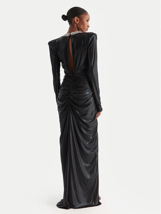 Babylon Babylon Estélyi ruha S00835 Fekete Regular Fit