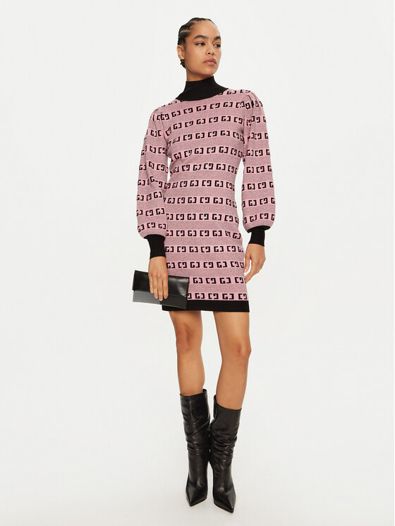 Gaudi Gaudi Vestito di maglia 421BD13005 Rosa Loose Fit