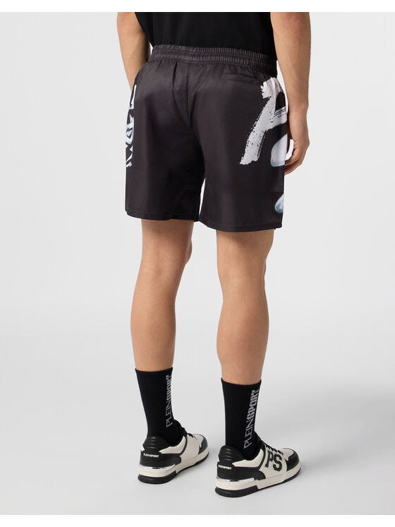 Plein Sport Plein Sport Szorty sportowe 28365 Czarny Jogger Fit