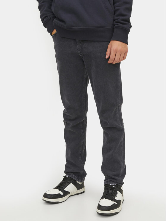 Jack&Jones Junior Jeans Clark 12237675 Nero Regular Fit, taglia : 152
