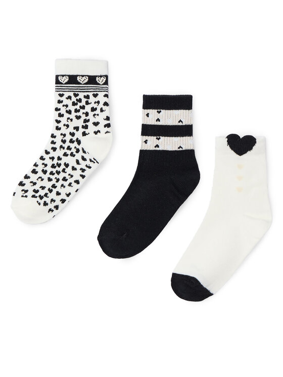 Set de 3 perechi de șosete lungi pentru copii Mayoral 10808 Negru