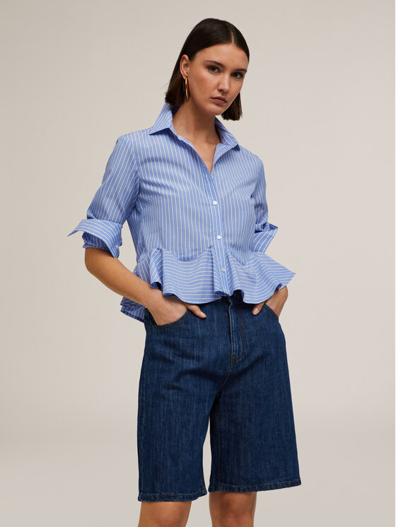 Motivi Motivi Camicia 5209Q000767N0Z4 Turchese Regular Fit