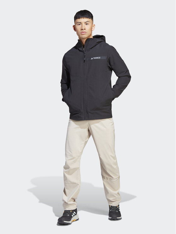 adidas Kurtka outdoor Terrex Multi HZ4425 Czarny Slim Fit | Modivo.pl