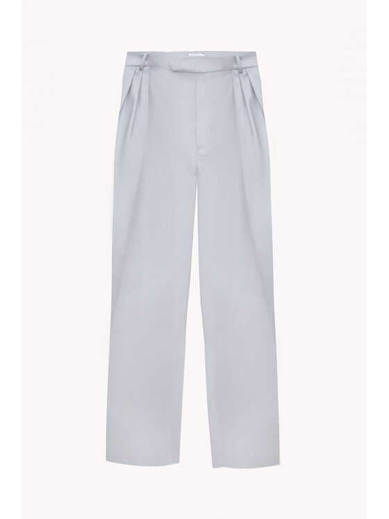 Epuzer Epuzer Spodnie materiałowe Lunais tailor Szary Loose Fit