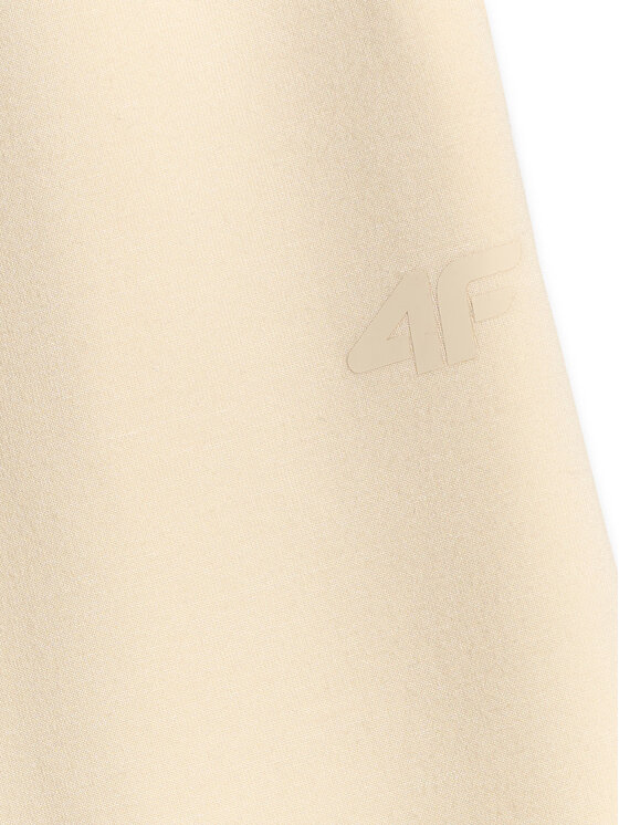 4F 4F Spodnie dresowe TASTE THE GLOW Kremowy Regular Fit