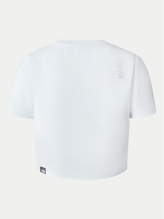 The North Face The North Face T-Shirt NF0A55AO Błękitny Cropped Fit