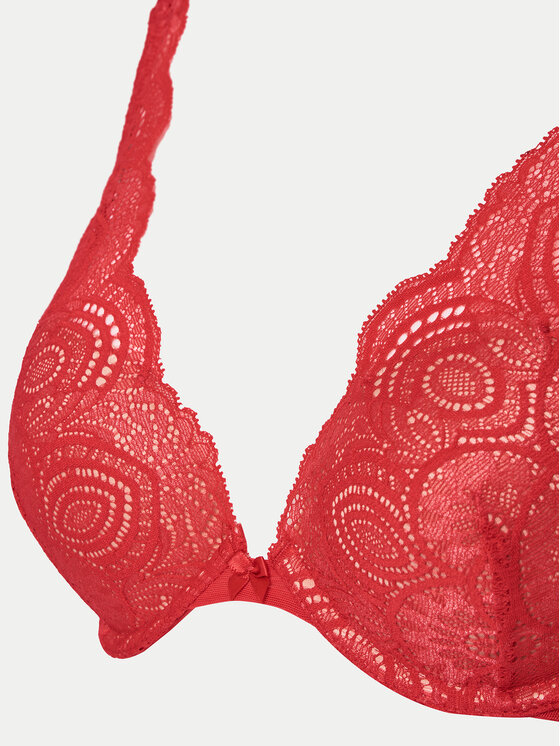 Wonderbra Wonderbra Biustonosz push-up WB000BHP Czerwony