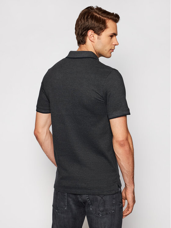 Jack&Jones Jack&Jones Polo majica Paulos 12136668 Črna Slim Fit