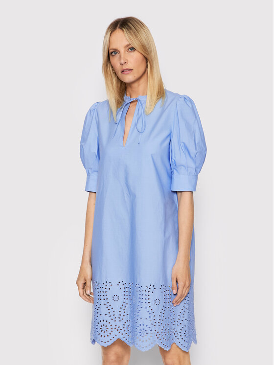 United Colors Of Benetton United Colors Of Benetton Ikdienas kleita 43MCDV01P Zils Relaxed Fit