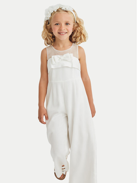 Abel & Lula Abel & Lula Jumpsuit 5219 Écru Regular Fit