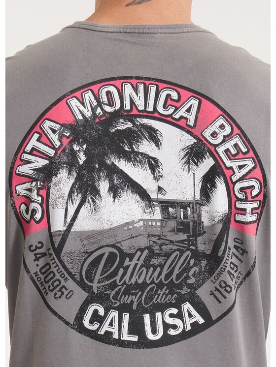 PITBULL PITBULL T-Shirt AUTOMATIC Szary Regular Fit