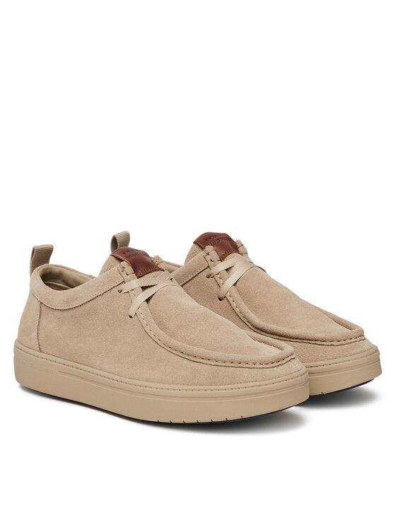 Tommy Hilfiger Tommy Hilfiger Półbuty Modern Light Suede Moc Toe Shoe FM0FM05501 Beżowy