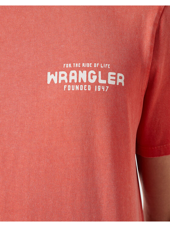 Wrangler Wrangler T-Shirt GRAPHIC TEE Czerwony Regular Fit