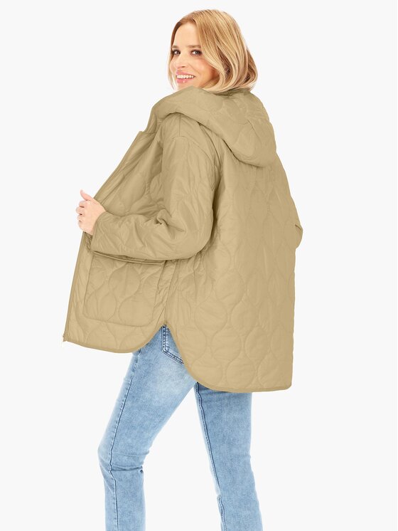 Perso Perso Dámská bunda BLE251046F Béžová Regular Fit