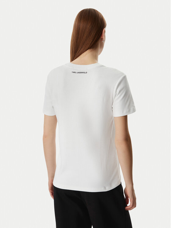 KARL LAGERFELD KARL LAGERFELD Tričko A3W17077 Biela Regular Fit