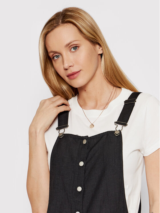 Roxy Roxy Jeans kombinezon Back To Goodbye ERJWD03617 Crna Regular Fit