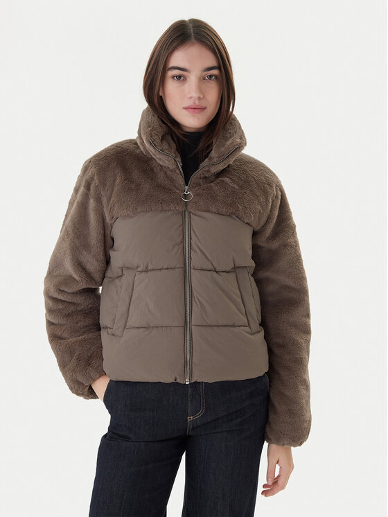 ONLY ONLY Зимно яке 15292945 Сив Regular Fit