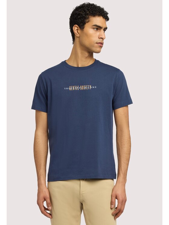 Trussardi Trussardi T-Shirt G0558000126N034 Niebieski Regular Fit