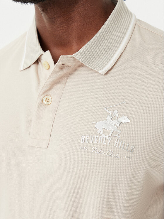 Beverly Hills Polo Club Beverly Hills Polo Club Поло M2607-HR Бежевий Regular Fit