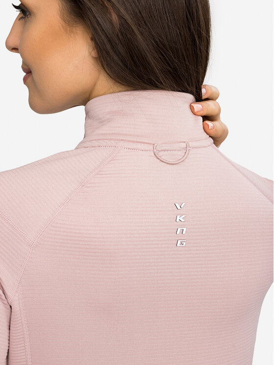 Viking Viking Bluza Birger Lady Hoodie Różowy Regular Fit