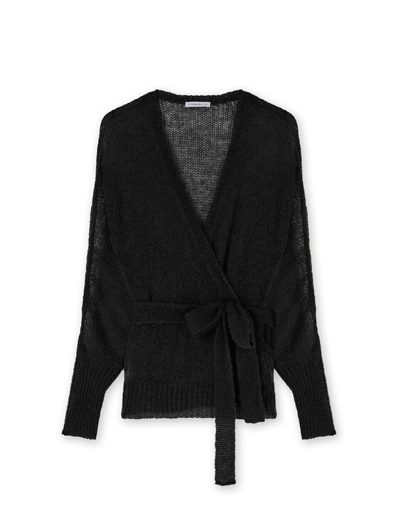 Motivi Motivi Sweter M428W103662N033 Czarny Over Fit