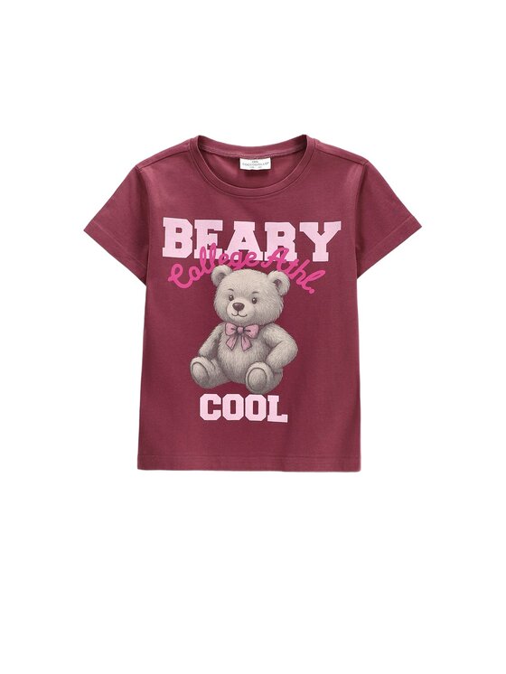 Coccodrillo Coccodrillo T-Shirt ZC6143239VGA-017 Bordowy Regular Fit