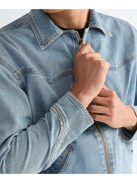 Wrangler Wrangler Giacca di jeans 112378055 Blu Regular Fit