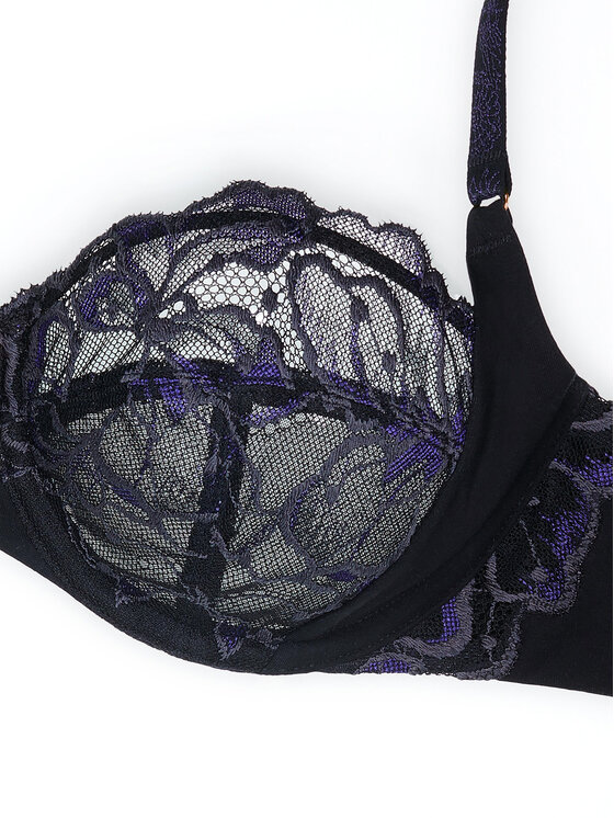 Triumph Triumph Pusiau dengta (balcony bra) liemenėlė Wild Gardenia Florale 10224879 Juoda